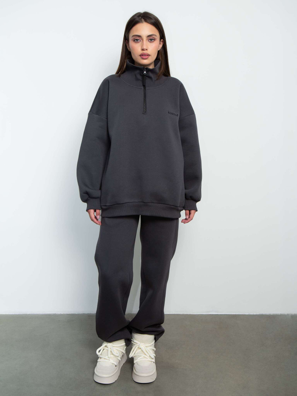 Брюки с начесом "Montblanc" графитовый