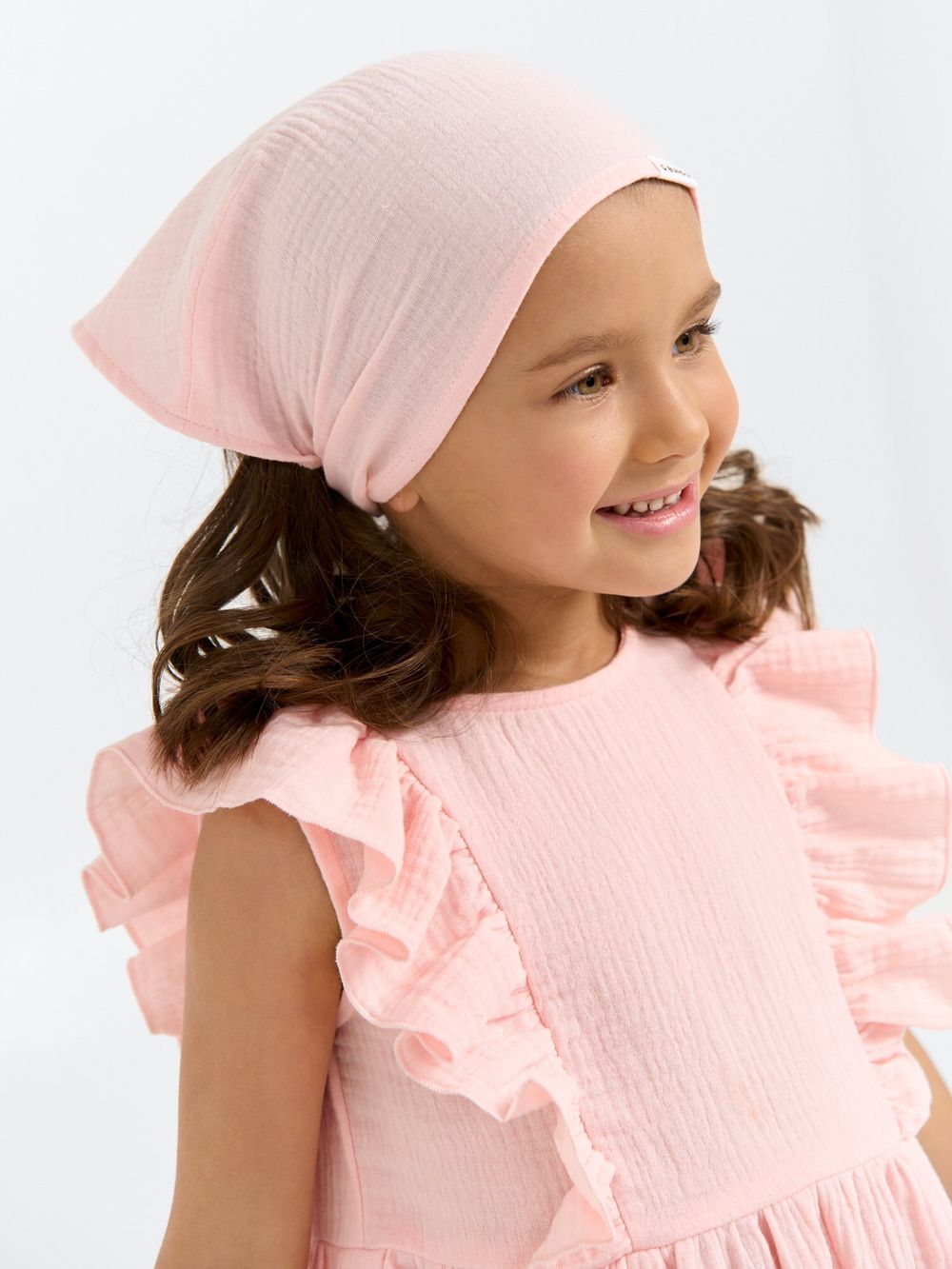 Косынка муслиновая "Пудра"