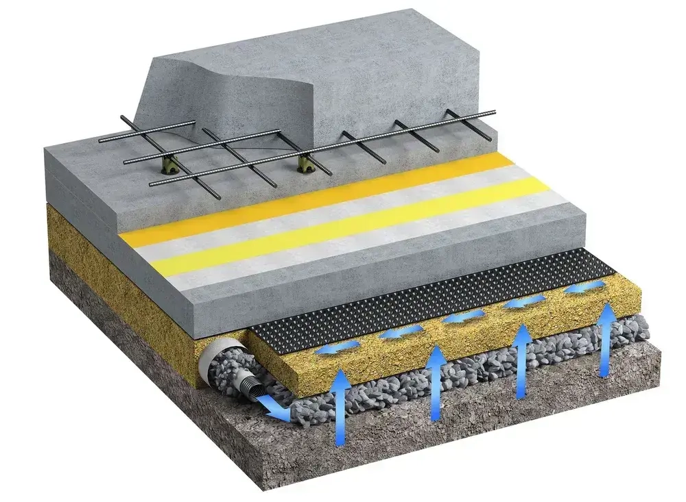 Мембрана профилированная PLANTER standard 1х20 м (20м2) / гидроизоляция Технониколь Плантер стандарт