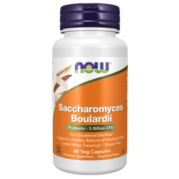 Now Foods Saccharomyces Boulardi 60 veg capsules, Сахаромицеты Буларди !!!Срок 07.2025