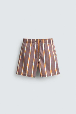 ZARA ДЛИННЫЕ ПЛАВКИ В ПОЛОСКУ, РАЗНОЦВЕТНЫЙ