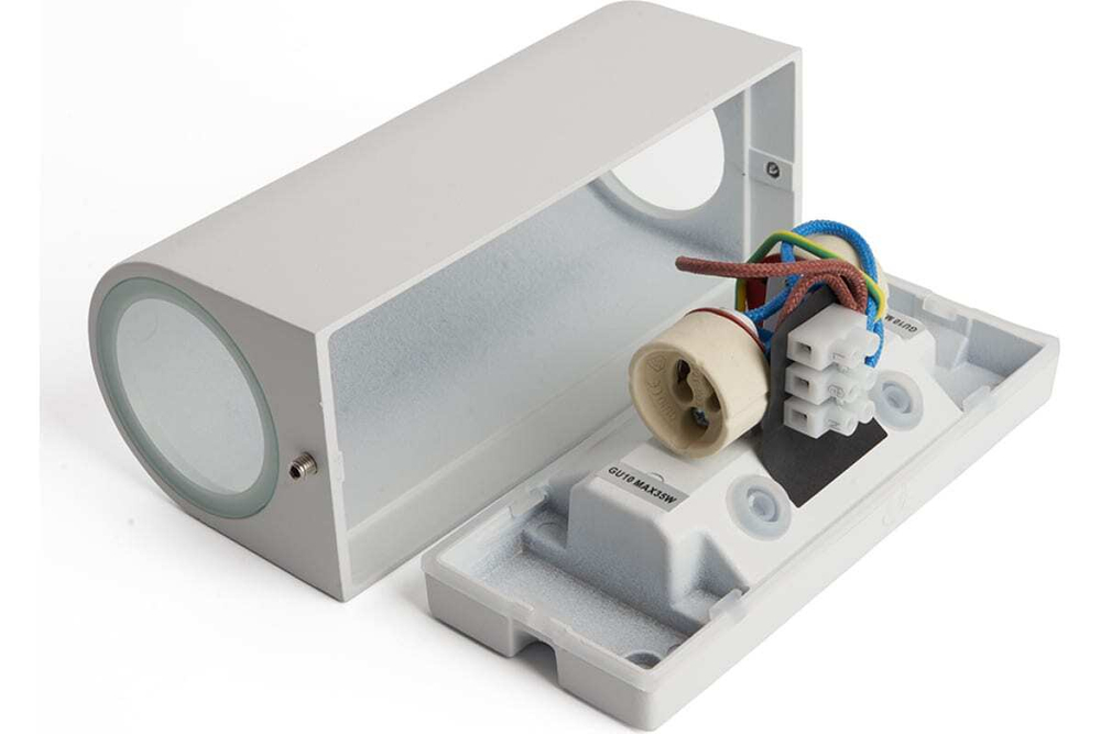 Светильник архитектурный DH015,на стену, 2*GU10 230V, белый Feron