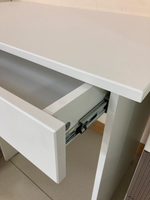 Стол письменный СТД 1070.1 Лавис Белый софт/грей софт