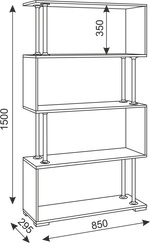 Зигзаг-2 (стеллаж)