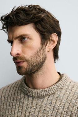 ZARA СВИТЕР В РУБЧИК, ЗЕЛЕНОВАТО-СИНИЙ