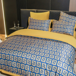 КПБ Сатин MS на резинке MSR012, 2 спальный, 4 наволочки, простынь 160*200*30