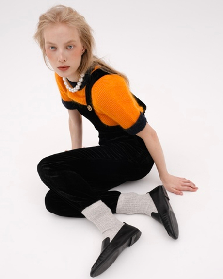 Носки в рубчик из шерсти ангоры Как плакать