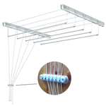 Сушилка для белья потолочная (5 стержней) "Лиана ПЛЮС" 190см белая