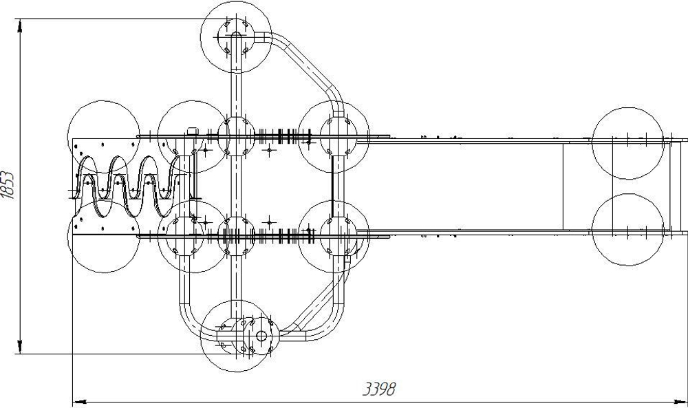 Детский спортивно-игровой комплекс для улицы серия "Сфера" Romana 057.20.00