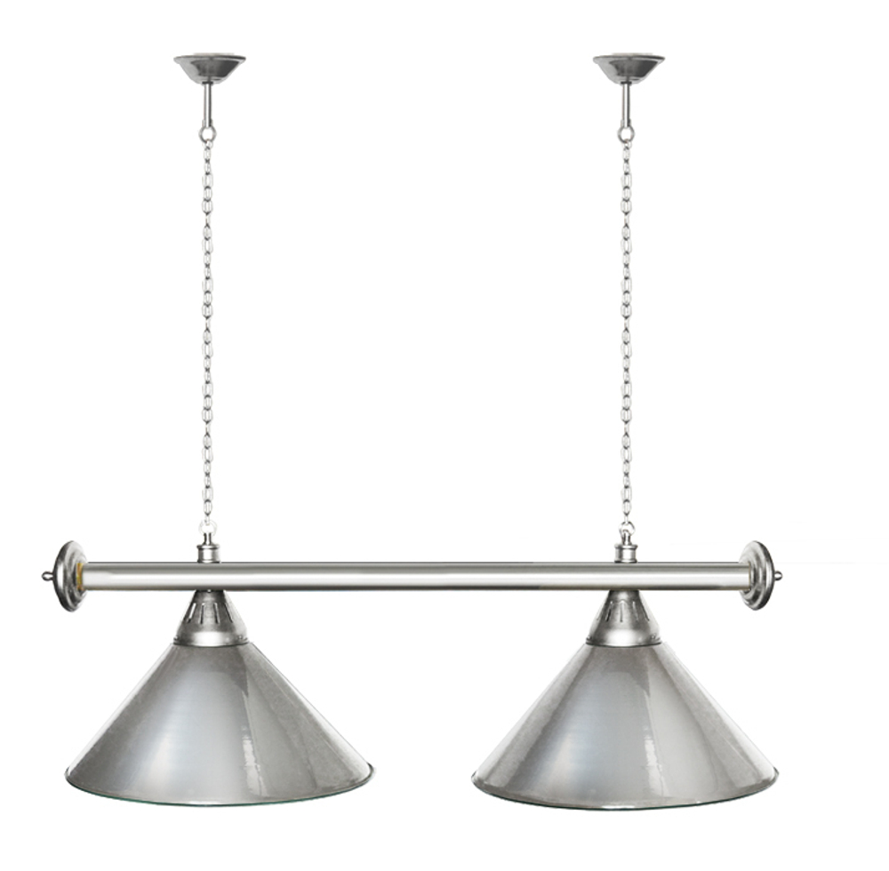 Лампа STARTBILLIARDS 2 пл. (плафоны зеленые,штанга зеленая,фурнитура золото)