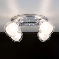 Citilux Самба CL158142 Люстра с поворотными плафонами Алюминий Хром