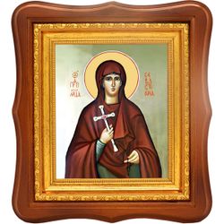 Севастиана Агеева-Зуева преподобномученица. Икона на холсте.