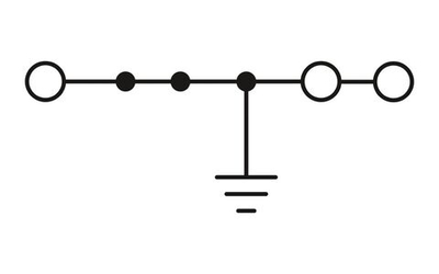 1343123 - XT 2,5-TWIN-PE - Заземляющая клемма