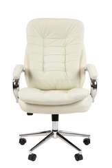 Офисное кресло Chairman 795 Россия нат.кожа/экокожа белая N