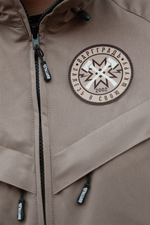 Куртка демисезонная Варгградъ на флисе мужская тёмно-бежевая