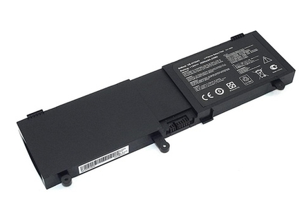 Аккумуляторная батарея для ноутбука Asus N550J (N550-4S1P) 15V 3500mAh OEM черная