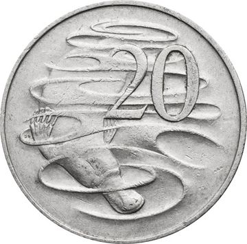 20 центов 1966-1984 Австралия