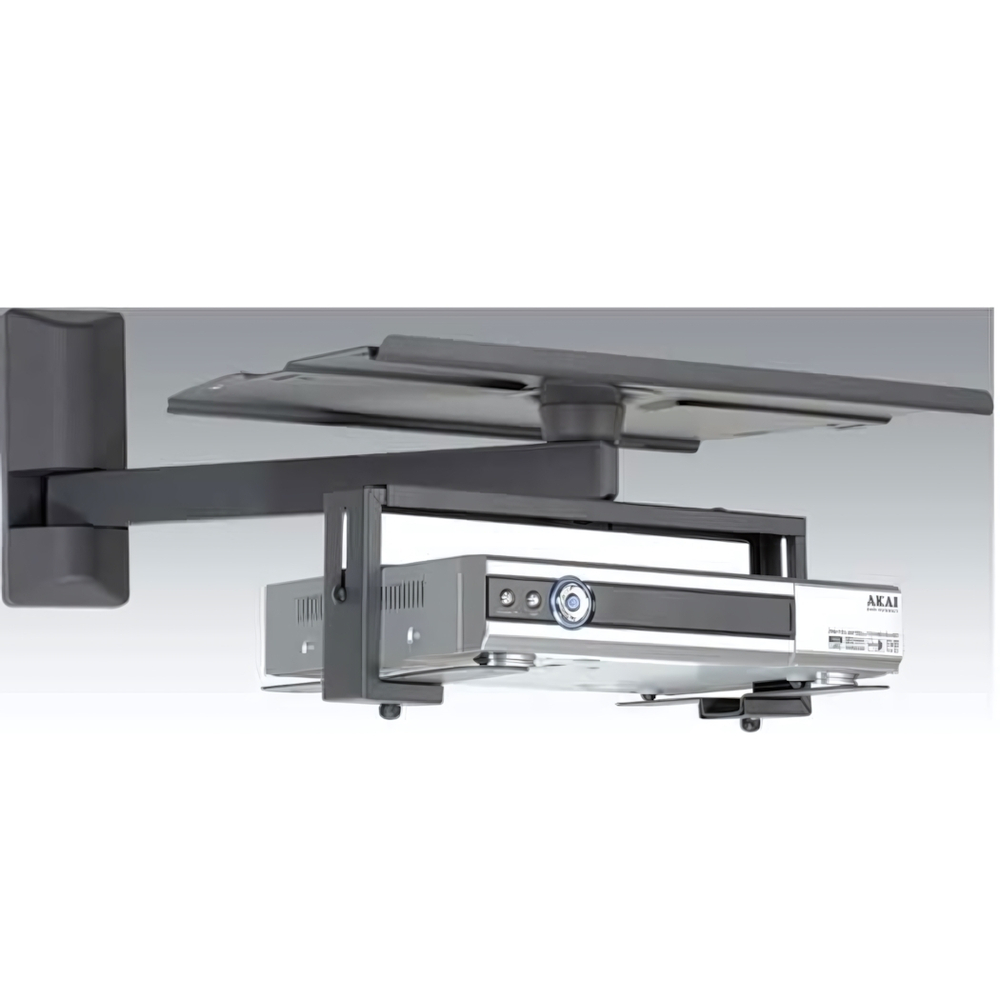 Полка для DVD и декодеров настенная DOGUS, D-401 черный