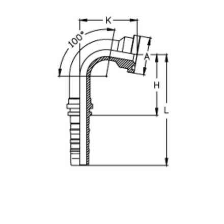 Фитинг DN 20 SFL 3/4 38.1 (100) CS
