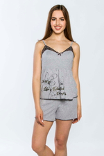 Пижама женская "ЛЮТИК" майка+шорты КЖ 0108