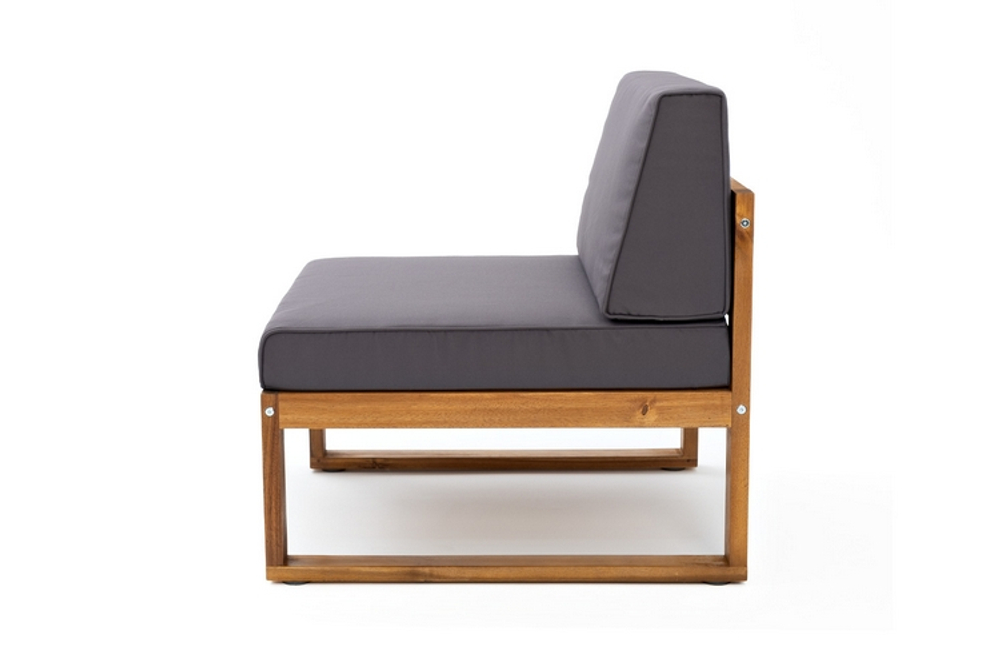 Софа Joygarden BOOKA средняя из акации, темно-серый