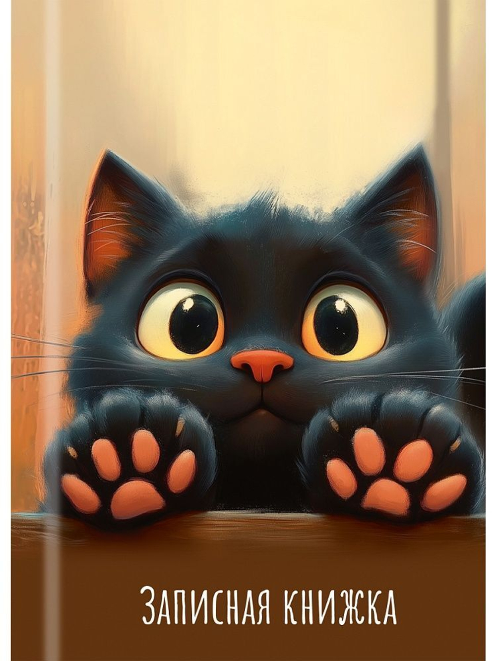 Блокнот А7 7БЦ 48л "Лапки котика - 2" клетка, глянц.лам.