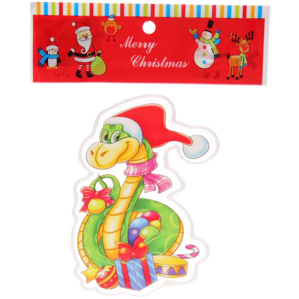 Наклейка на стекло «Чудо-змейка» 15*20 см