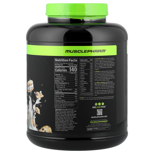 MusclePharm, Combat® Protein, протеин, печенье и крем, 1,9 кг (4,2 фунта)