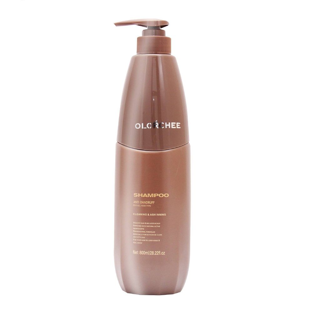 Шампунь OLORCHEE Shampoo Anti Dandruff For All Hair Type с Пантенолом, маслом Жожоба для чувствительной кожи головы - 800 мл.