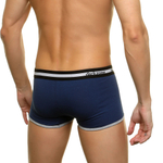 Темно-синие хлопковые трусы-боксеры (Размер: M) (Цвет: темно-синий)