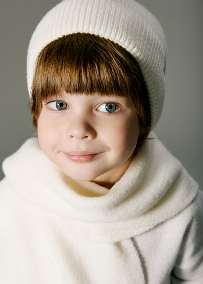 Шарф вязаный (экрю)