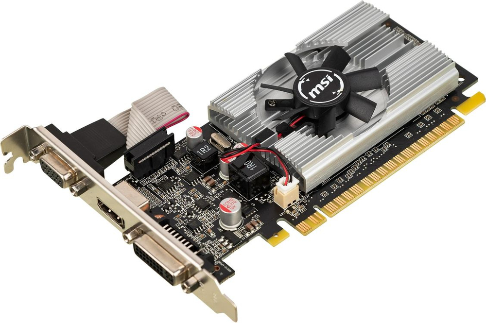 Видеокарта MSI NVIDIA  GeForce 210 N210-1GD3/LP 1ГБ DDR3, Low Profile,  Ret