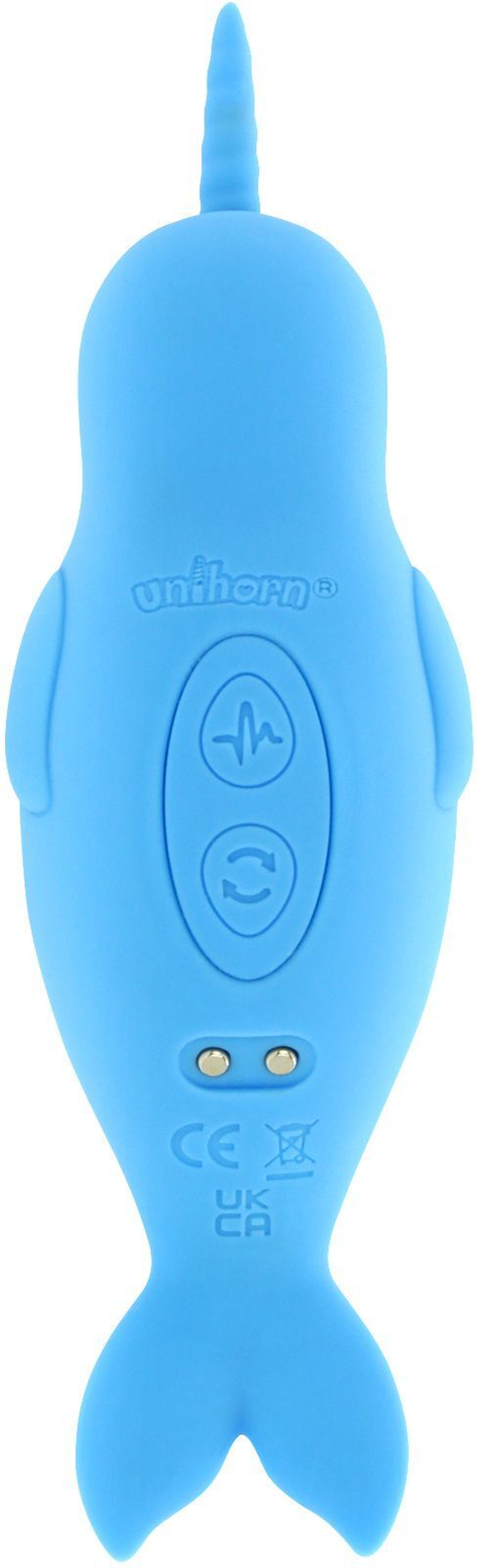 Голубой вибромассажер Unihorn of the Sea Neigh Mo для точечной стимуляции (Цвет: голубой)