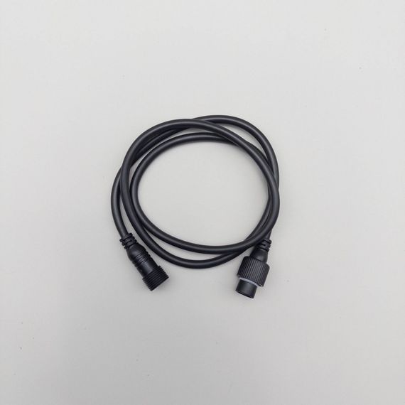 Соединитель 1 м. для бахромы, занавесов и нитей, 220В., провод черный каучук, IP65, LTC (LLS1M-1)