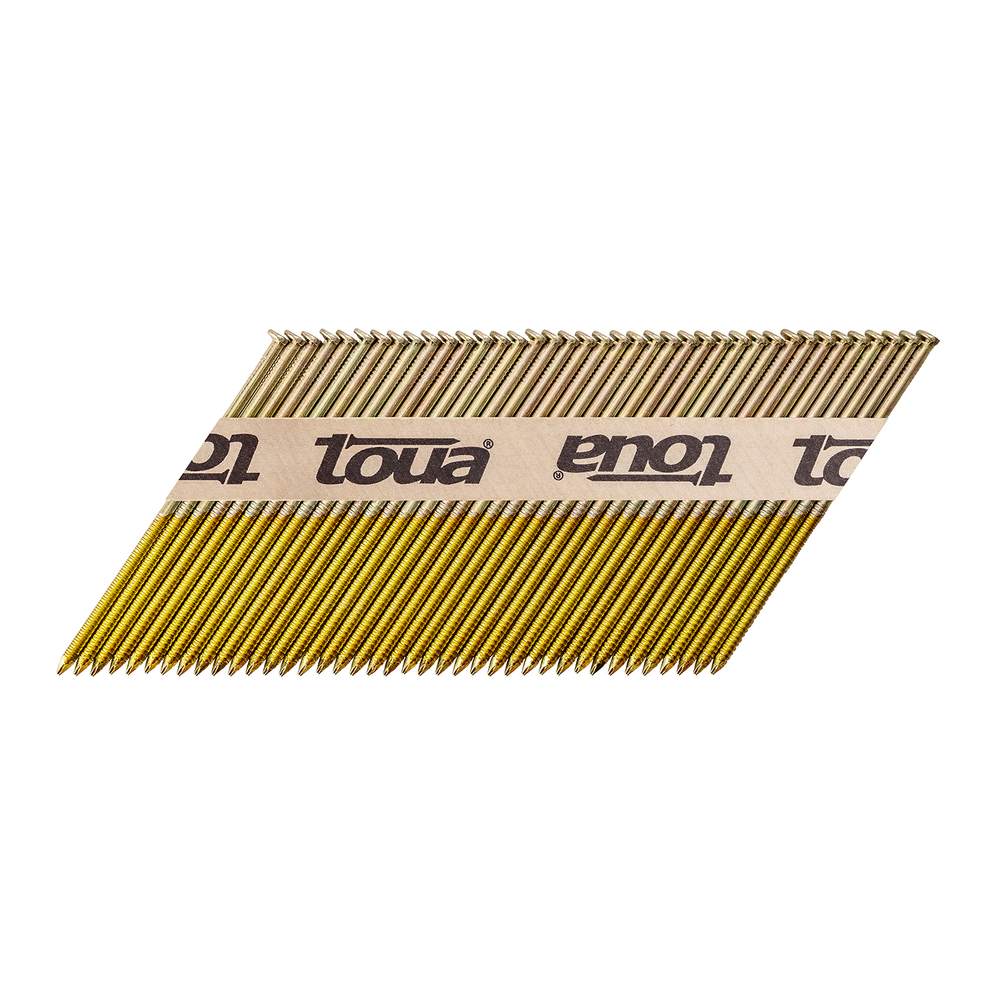 Реечные гвозди по дереву для нейлера, с кольцевой накаткой (ершеные), ГАЛЬВАНИЗИРОВАННЫЕ, Toua 50/63/75/90/100 мм
