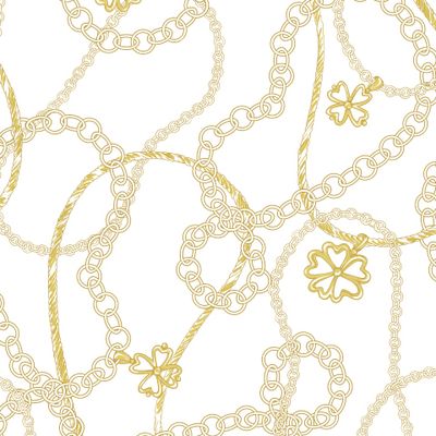 Золотые цепи, ювелирный принт