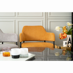 Кресло wendy, фактурный шенилл, охра