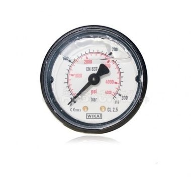 Манометр МТМ 400bar, 1/4внеш D=50мм, тыл. подключ. пласт.