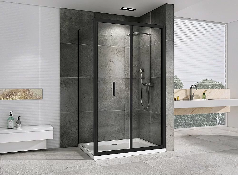 Душевой уголок ABBER Sonnenstrand AG07120B-S85B черный/прозрачный