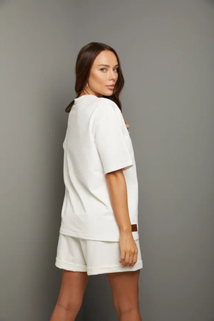 Летний костюм Karamelina женский светло-бежевый