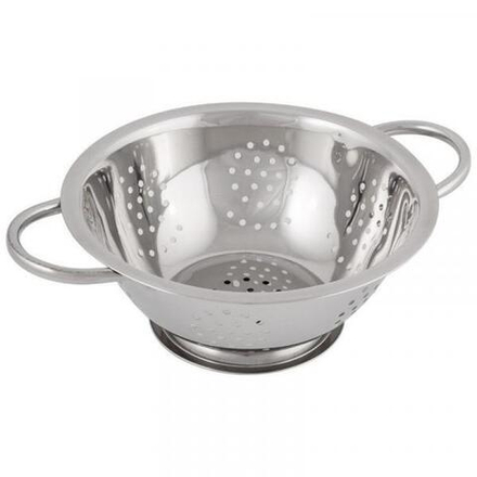985530 Mallony Дуршлаг CASUAL на подставке с боковыми ручками 22см нерж.сталь