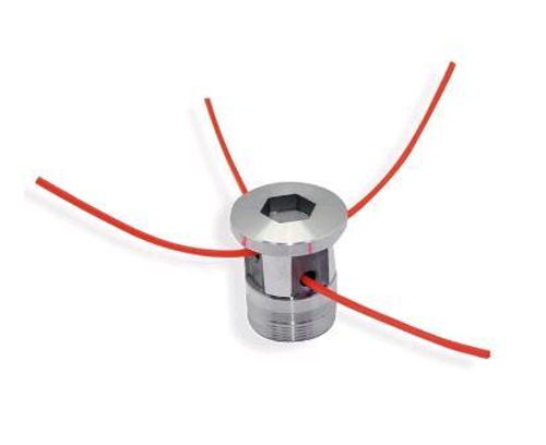 Барабан-шпуля для лески триммера MSP-0205 (запр.2 кусками лески по28см,под ст.гайку,диаметр до 3мм)