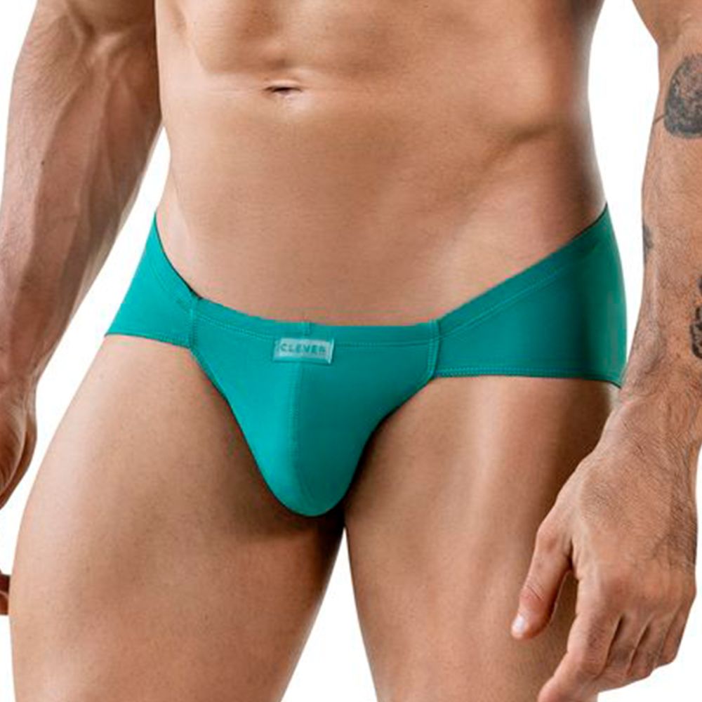 Мужские трусы брифы зеленые Clever Moda AUDAZ BRIEF 187010