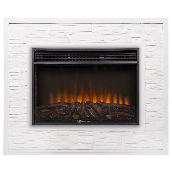 Портал Firelight Loft 30 камень белый, белая эмаль купить в Москве и Московской области по низкой цене с доставкой по России — (2) Портал Firelight Loft 30 камень белый, белая эмаль — (2)