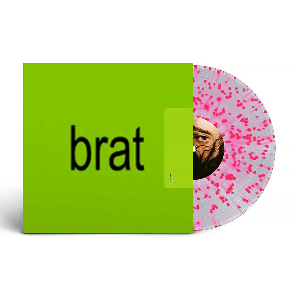 Charli XCX - Brat - Clear Pink Splatter Vinyl