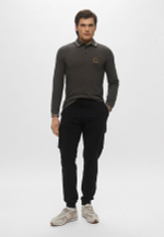 Брюки муж. Aeronautica 860 карго хлопок база черный