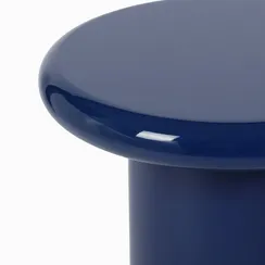 Кофейный стол Stewart Ø46х55 см, синий глянец