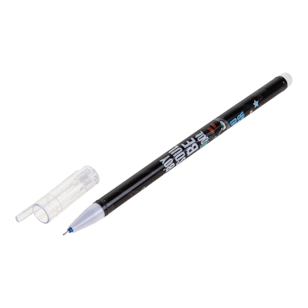 Ручка пиши-стирай "Крутой Дино" 0,5мм, синяя, 4 вида микс