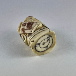 Статуэтка нэцкэ Дзюродзин с иероглифом счастье