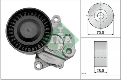 INA - 533001710-INA - Belt Tensioner, V-ribbed belt